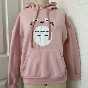 Black Sugar Korea Pink Totoro Hoodie Pullover